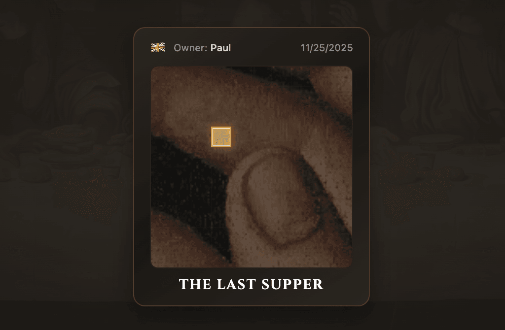 Example tile certificate